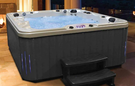 Hot Tub Wiring New Port Richey FL Spa placed on patio
