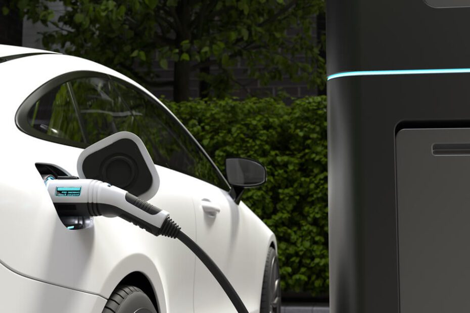 EV Charger plugged into a car for home charging
