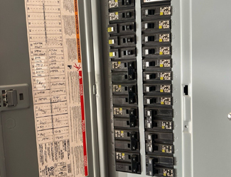 Square D Homeline Electrical Service panel breakers upgrade