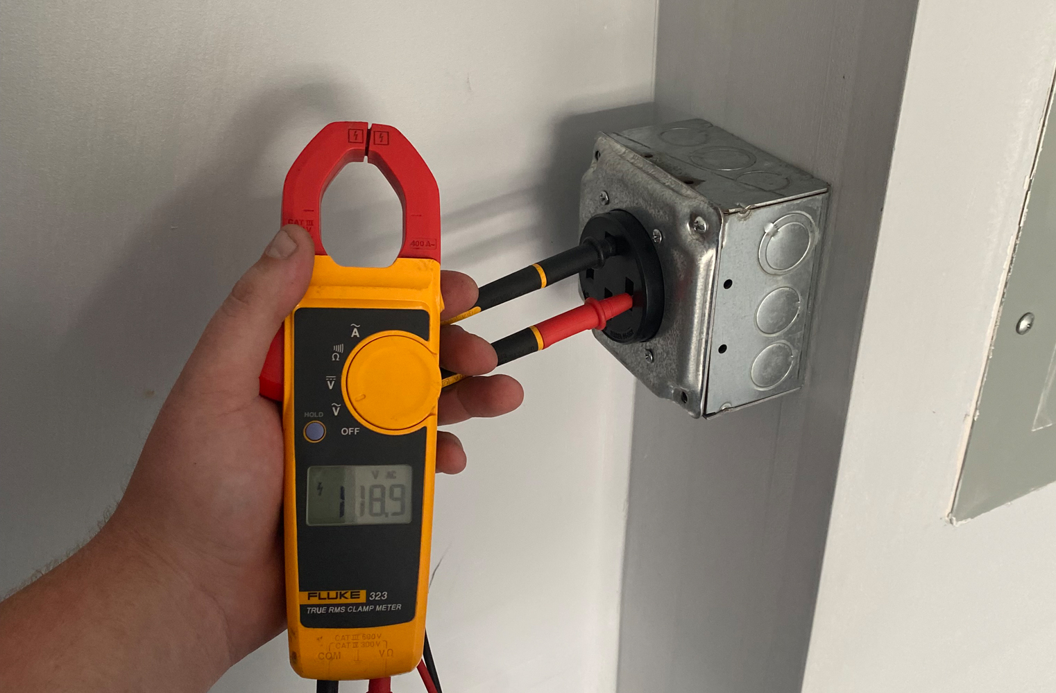Electrical Troubleshooting Services and receptacle repairs for a Electric car charger Nema 14-50 receptacle in Pasco County FL