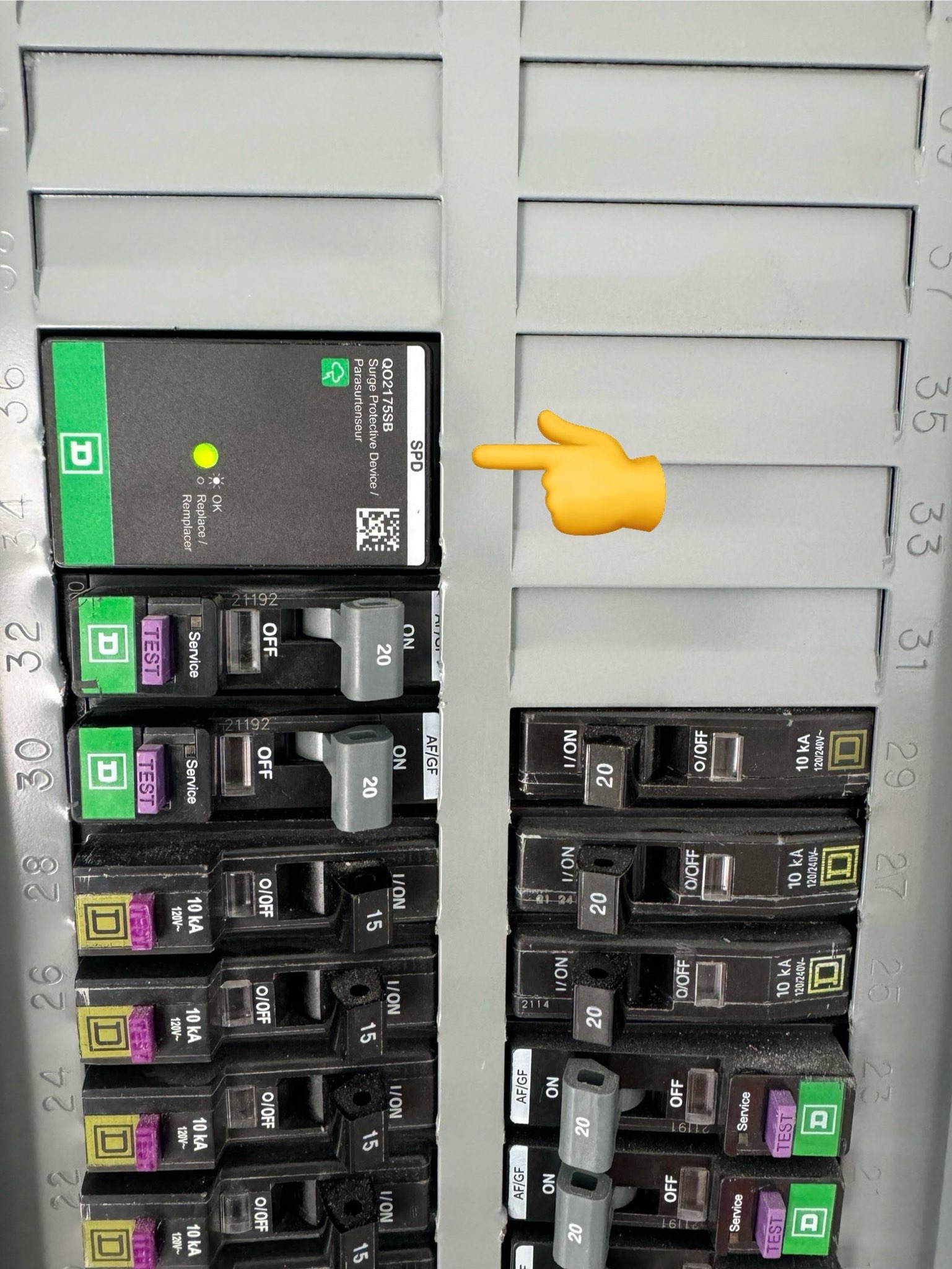 Whole House Surge Protector Installation in a Square D QO Breaker Panel in New Port Richey FL
