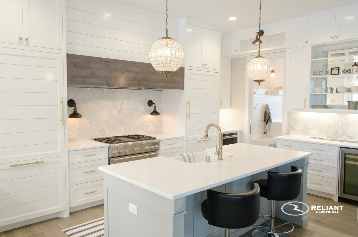 Residential Electrician New Port Richey FL Kitchen lighting project with new under cabinet lighting and recessed lights